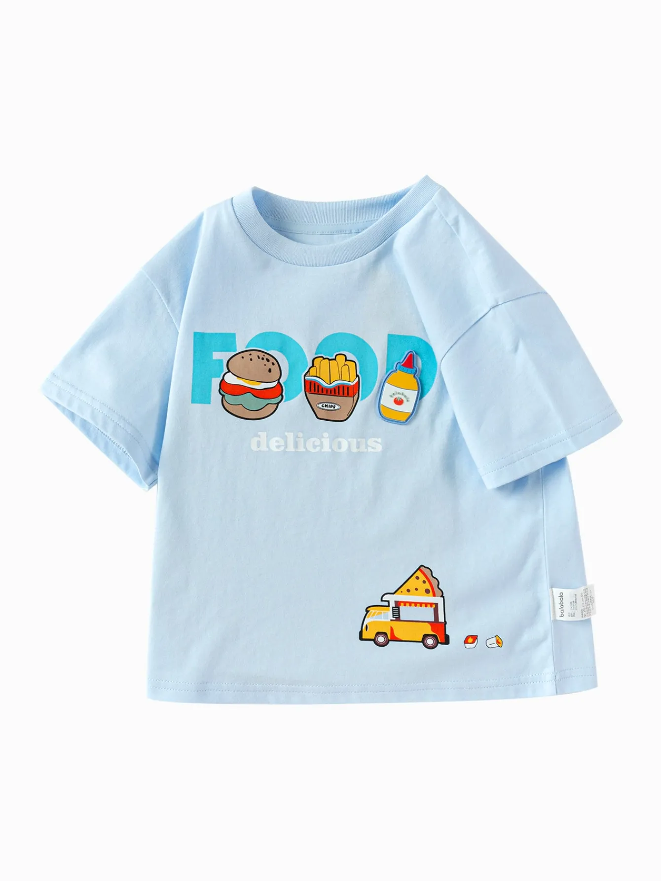balabala_toddler_boy_have_fun_style_round_vneck_short_sleeve_tshirt_6.webp Balabala Toddler Boy Have Fun Style Round V-Neck Short Sleeve T-Shirt Cheap