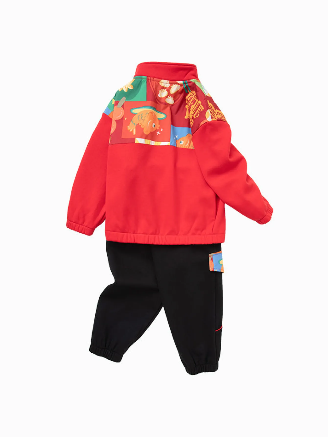 balabala_toddler_boy_traditional_pattern_long_sleeve_knitted_set__years_4.webp Balabala Toddler Boy Traditional Pattern Long Sleeve Knitted Set 2-8 Years Red Hue Sale