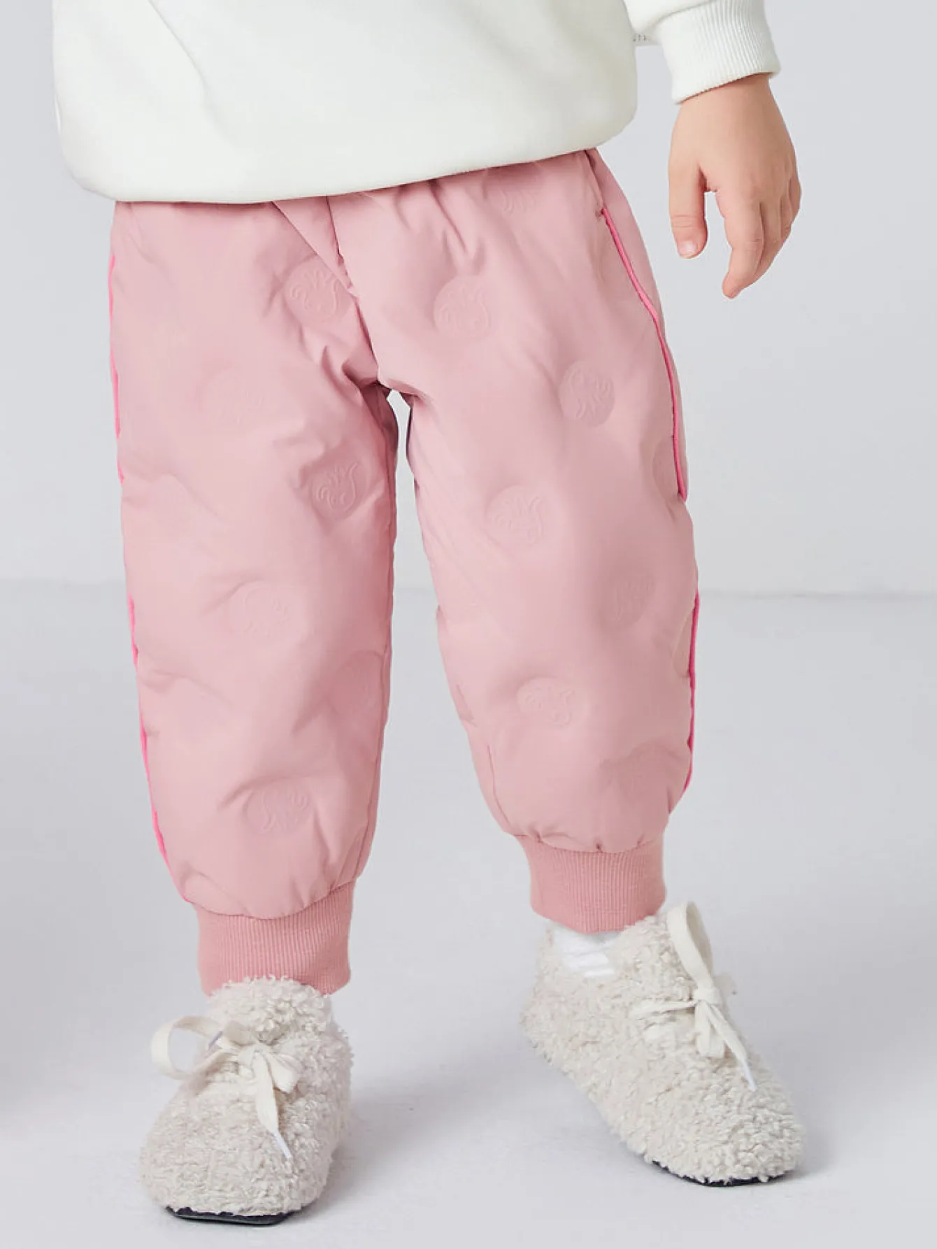 Balabala Toddler Colored Octopus Pattern Comfy Trousers Red Hue Flash Sale