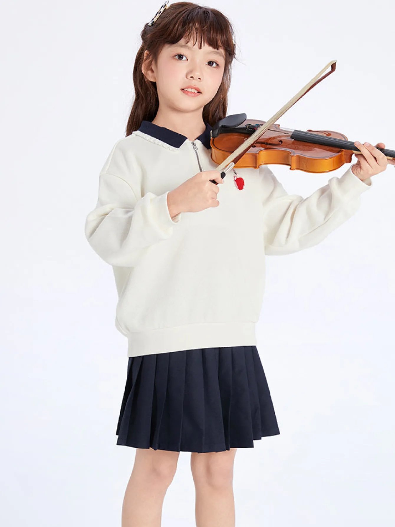 Balabala Toddler Girl Animal Graphic Long Sleeve Knitted Set 2-8 Years Sale