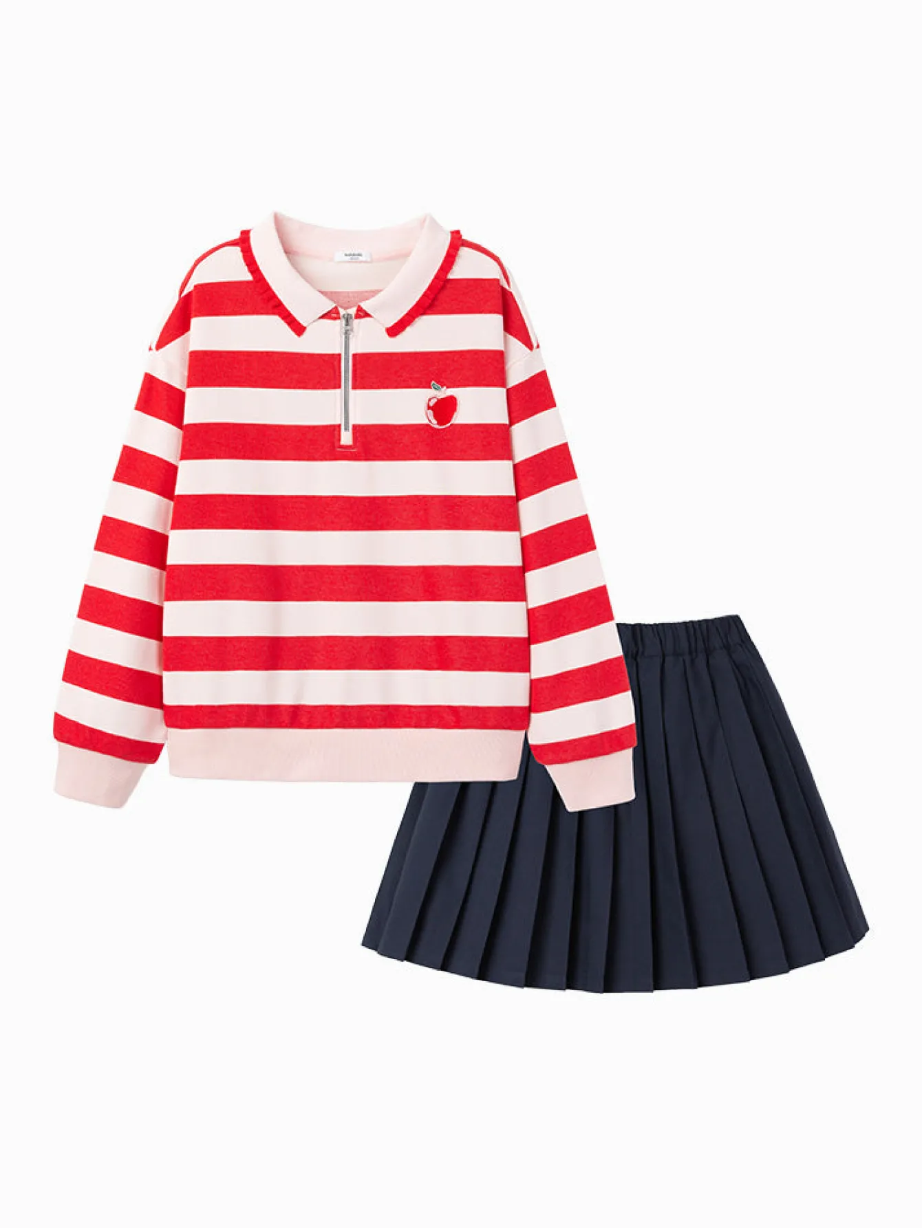 Balabala Toddler Girl Animal Graphic Long Sleeve Knitted Set 2-8 Years Sale