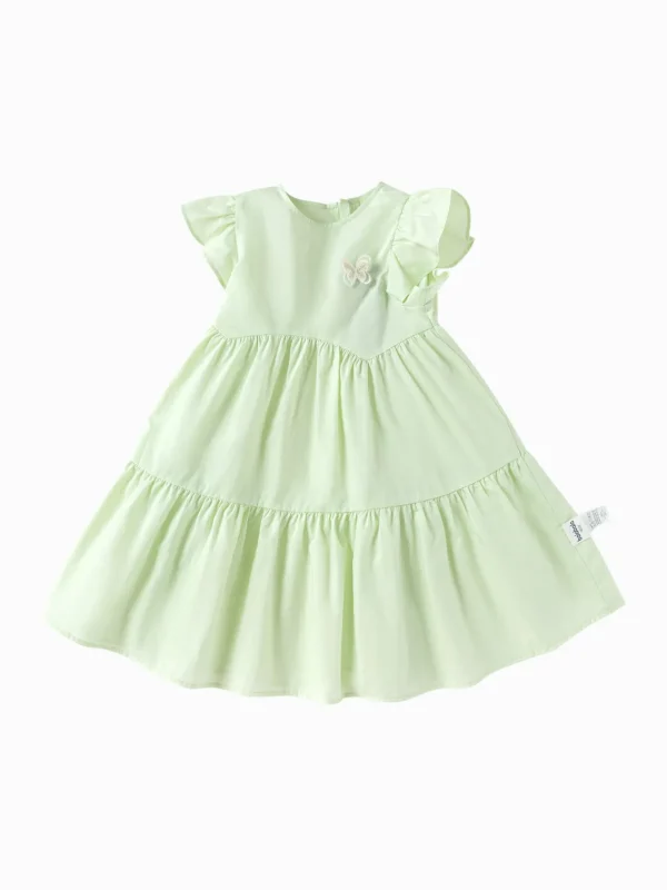 Balabala Toddler Girl Explore Style Woven One-Piece Dress Outlet