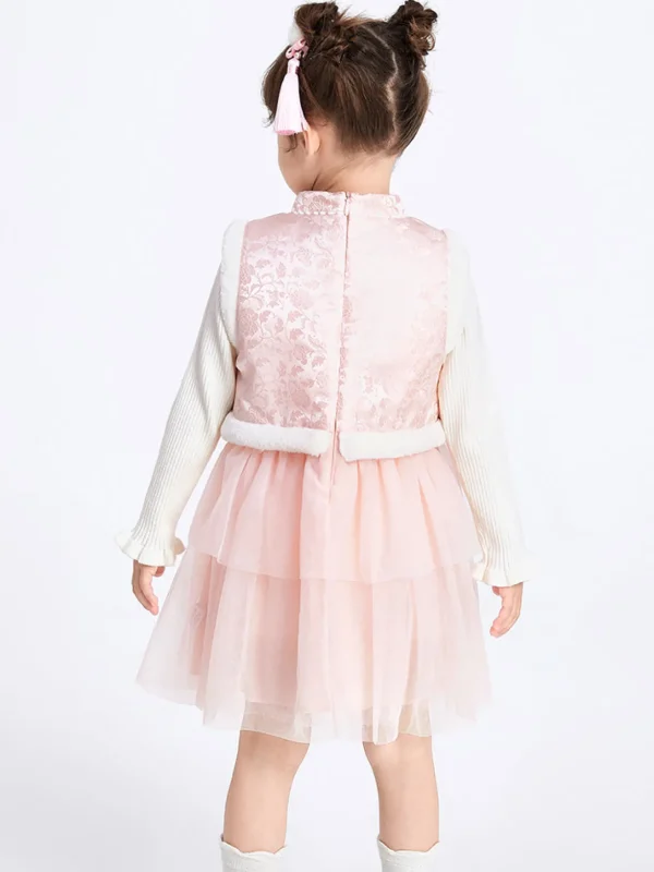 Balabala Toddler Girl Jacquard Woven Dress 2-8 Years Best Sale