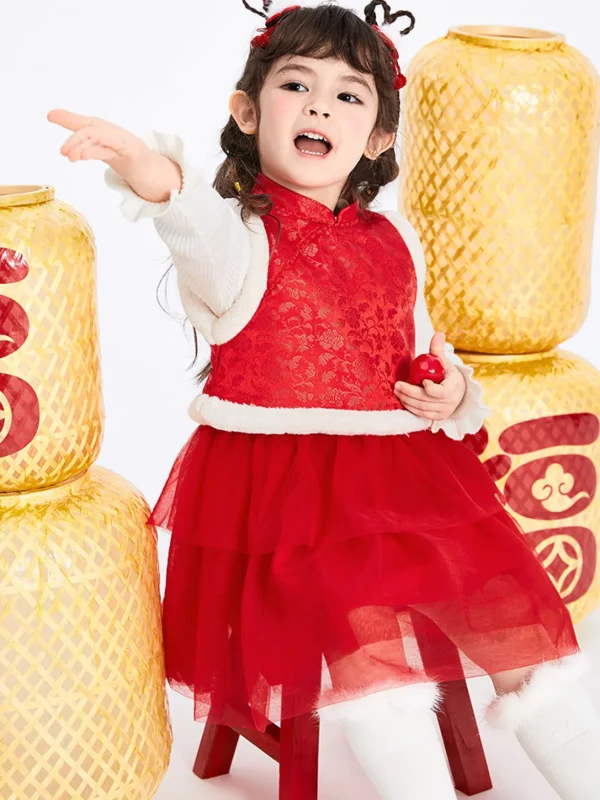 Balabala Toddler Girl Jacquard Woven Dress 2-8 Years Best Sale