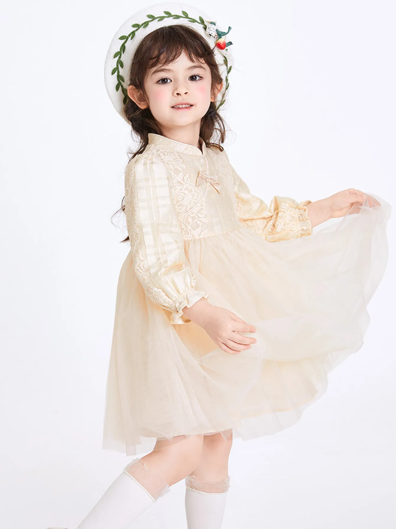 Balabala Toddler Girl Solid Color Woven Dress 2-8 Years Online