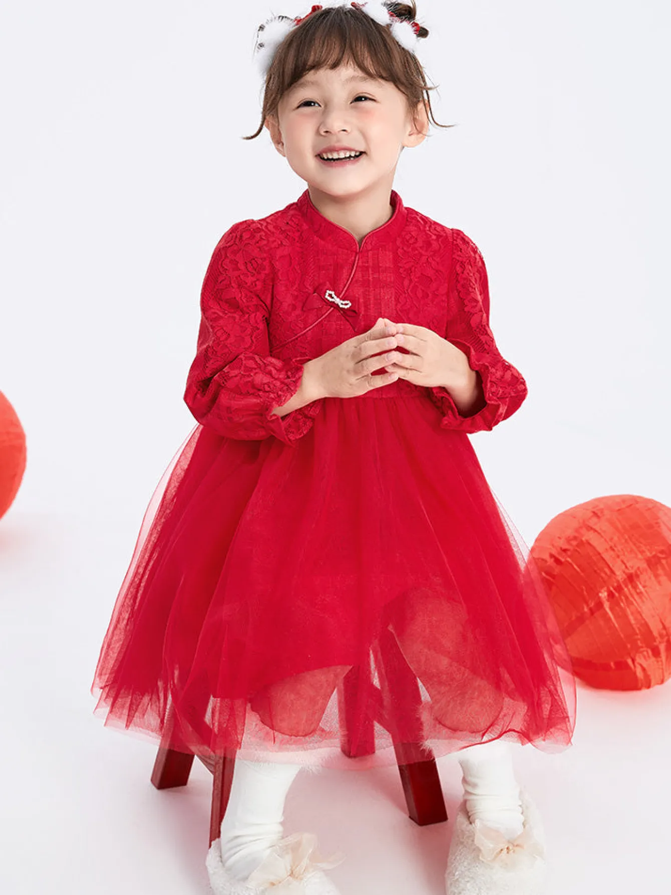 Balabala Toddler Girl Solid Color Woven Dress 2-8 Years Online