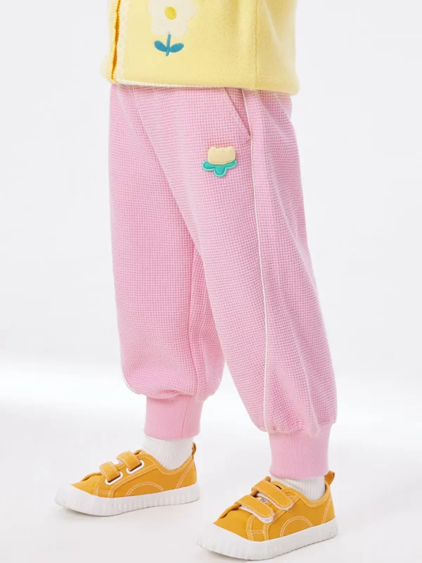 Balabala Toddler Girl Waffle Fabric Knitted Trousers 2-8 Years Store