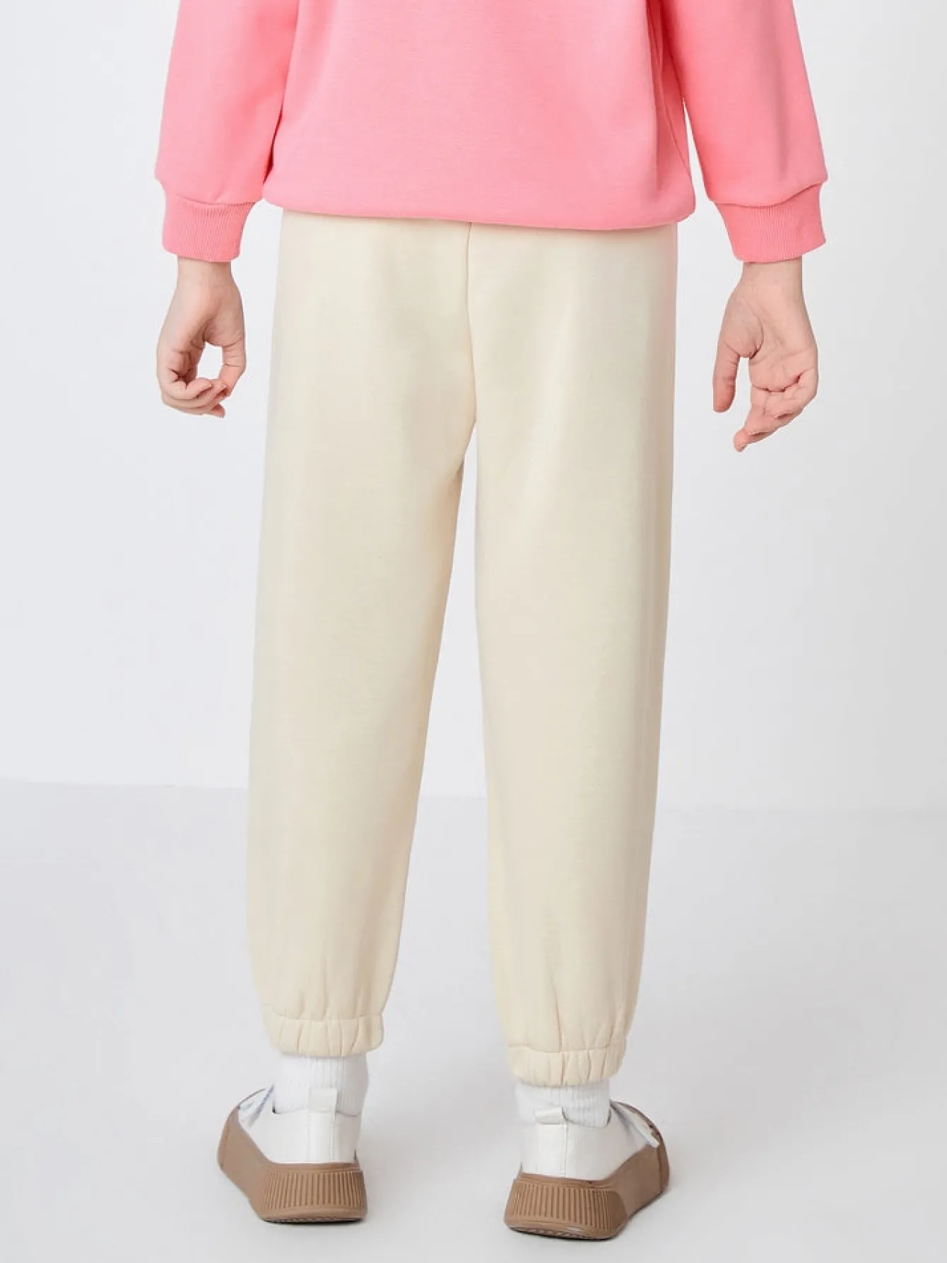 Balabala Toddler Multicolor Parent-Child Style Comfortable Trousers Light Khaki Hot