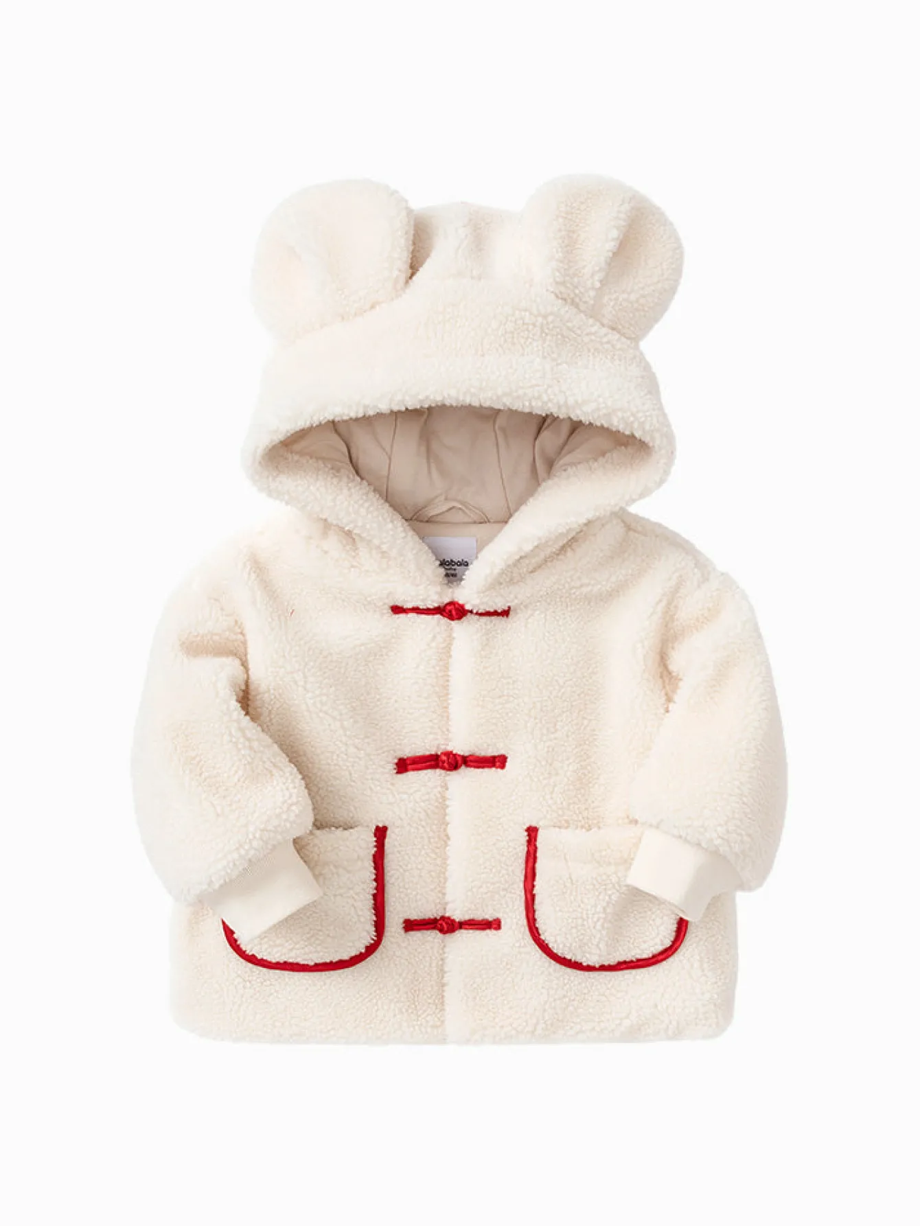 Balabala Toddler Unisex Claimond Veins Solid Color Woven Cotton Jacket 2-8 Years Cheap