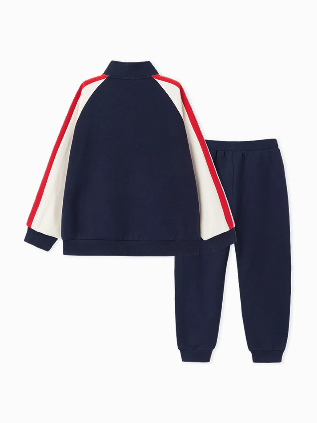 Balabala Toddler Unisex Contrast Colour Patchwork Long Sleeve Knitted Set 2-8 Years Discount