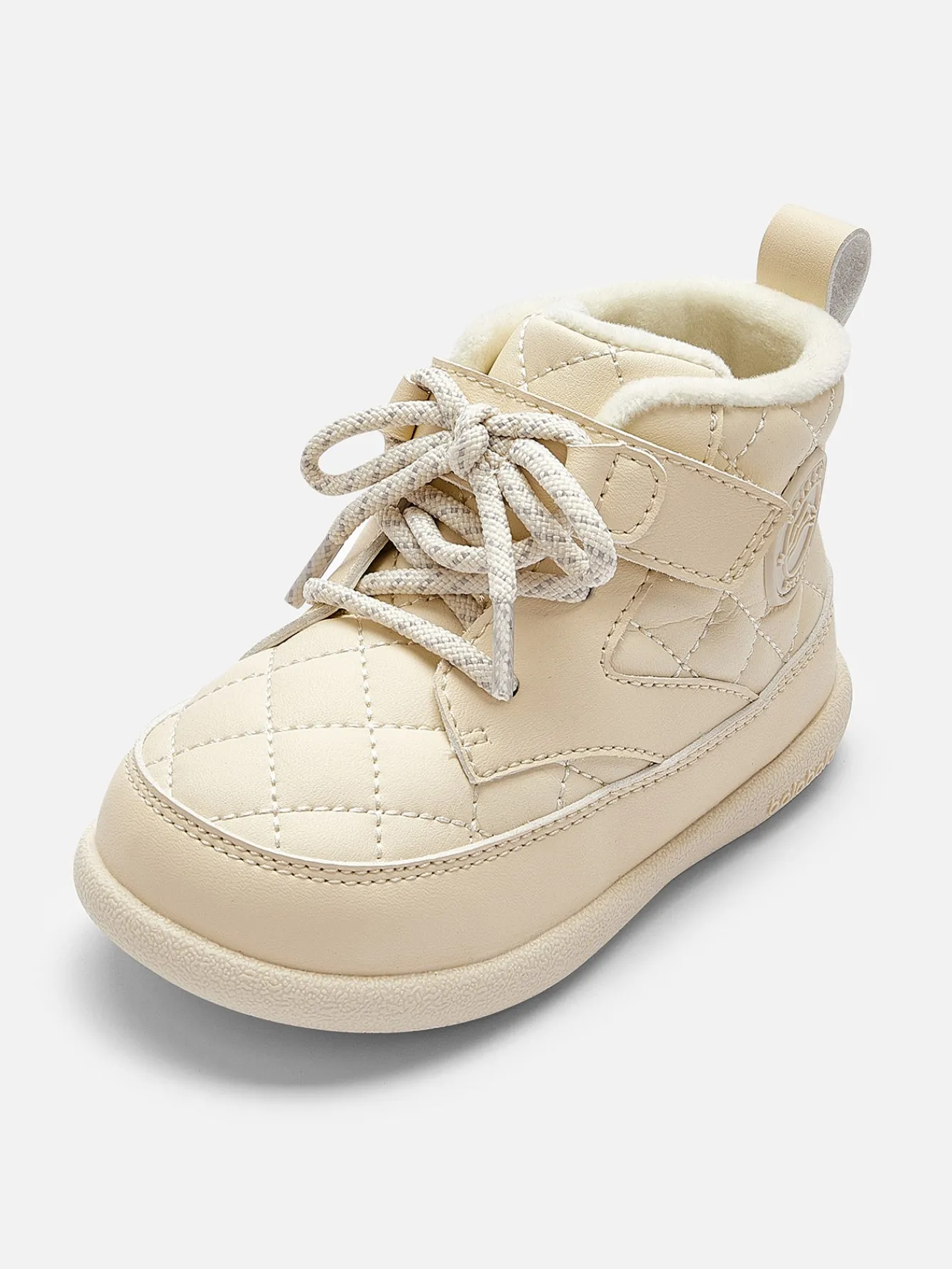 Balabala Toddler's Lace-Up Quilted Winter Boots, Comfortable Anti-Slip Hook and Loop Warm Boots Outlet