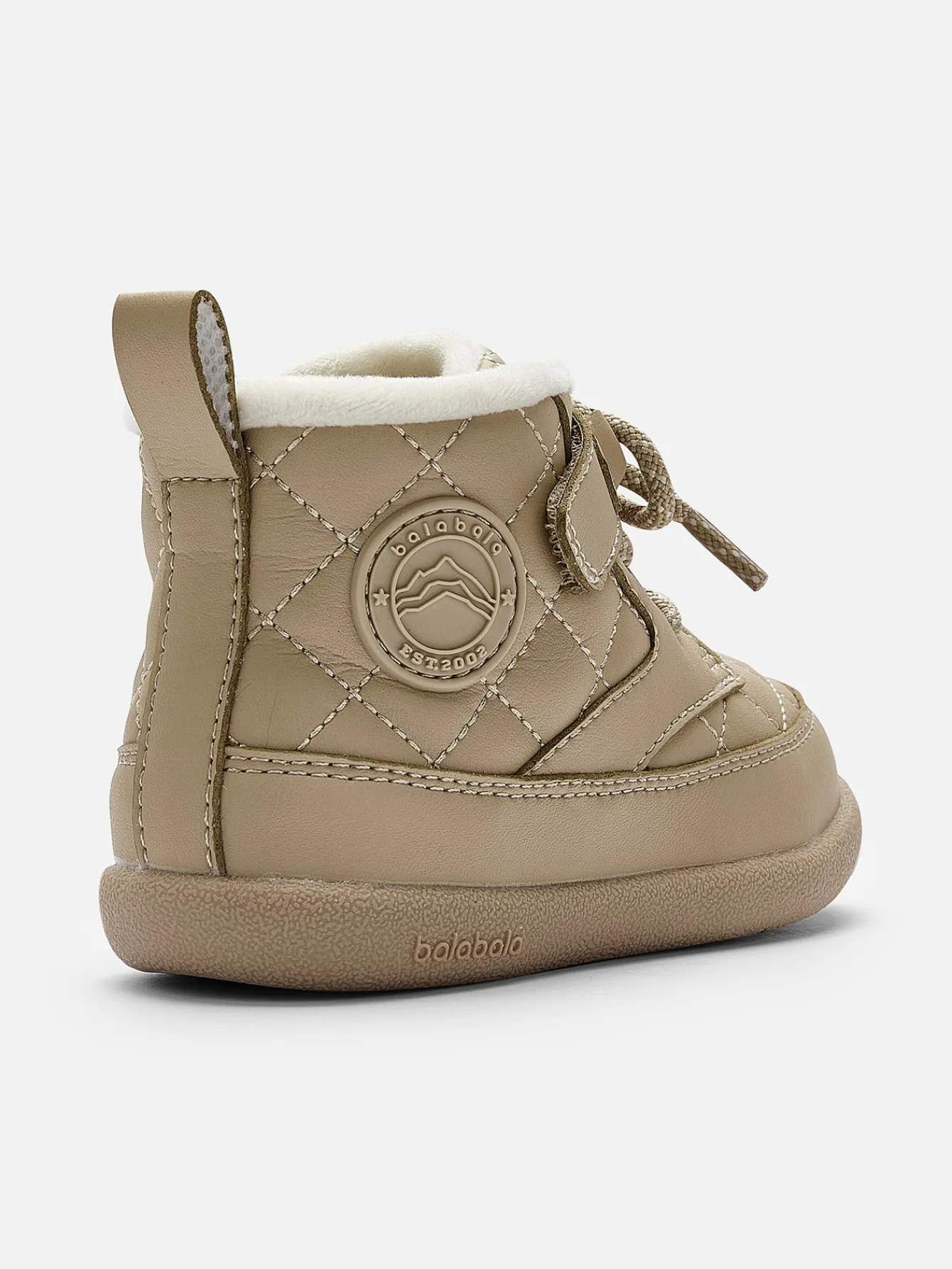 Balabala Toddler's Lace-Up Quilted Winter Boots, Comfortable Anti-Slip Hook and Loop Warm Boots Outlet