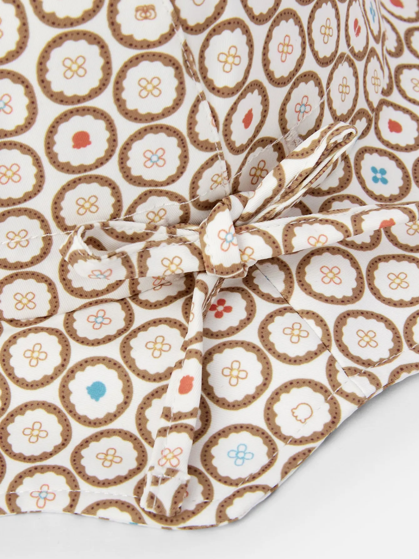 Balabala Barabara baby hat baby colorful printed flower pot hat comfortable sweet cute outdoor Coffee New