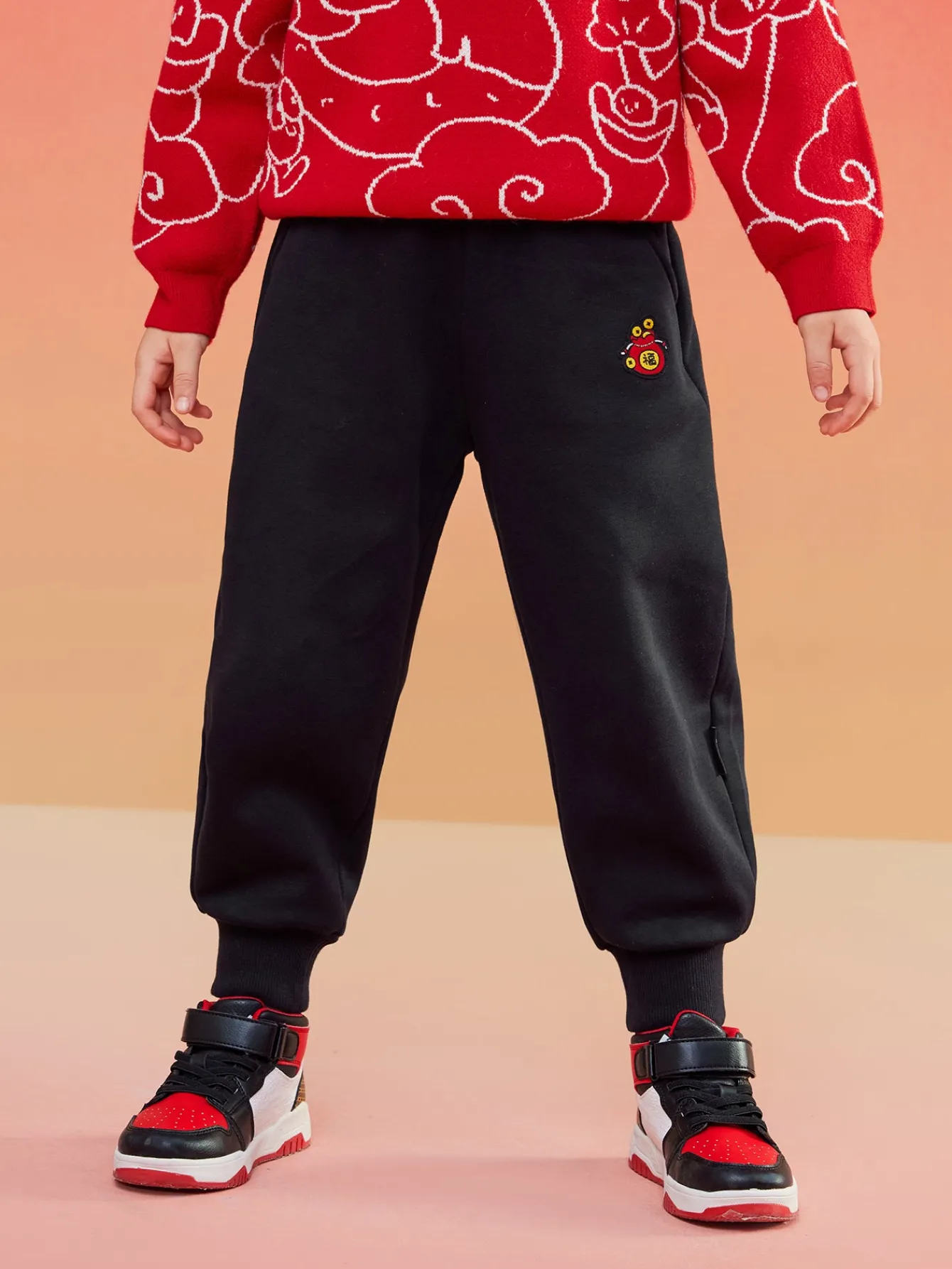 Balabala Barabara children's clothing boys long girls baby pants fall and winter 2024 new loose trend Sale