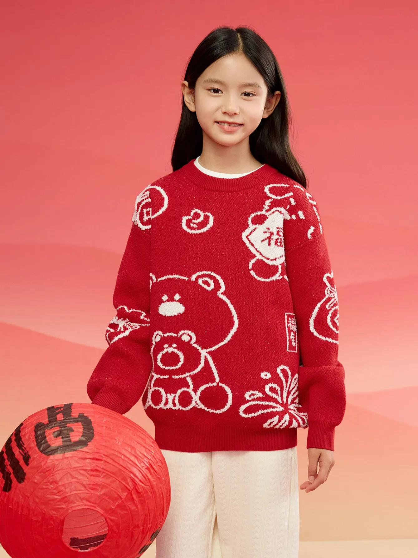 Balabala Barabara children's clothing in high neck sweater fall and winter 2024 new boys and girls knit sweater Shop