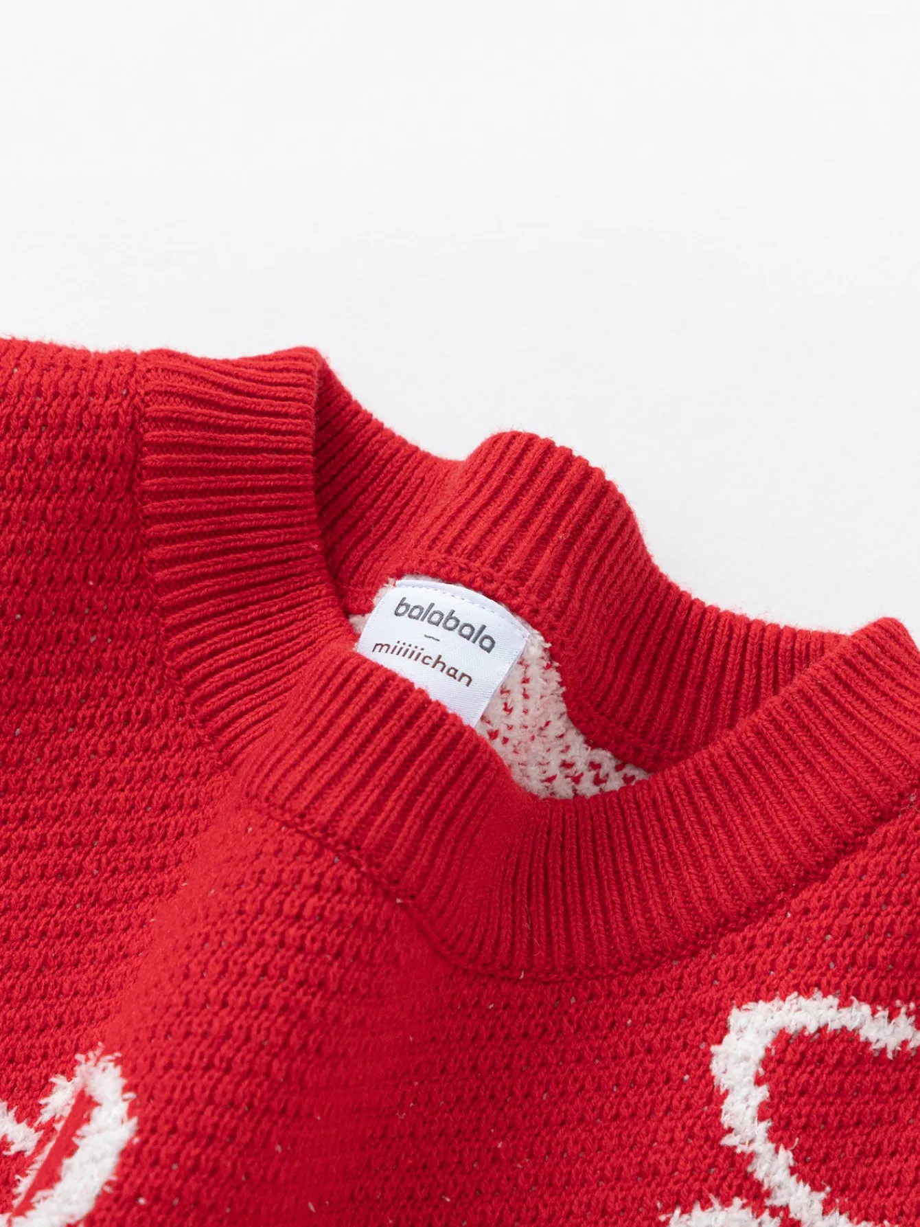 Balabala Barabara children's clothing in high neck sweater fall and winter 2024 new boys and girls knit sweater Shop