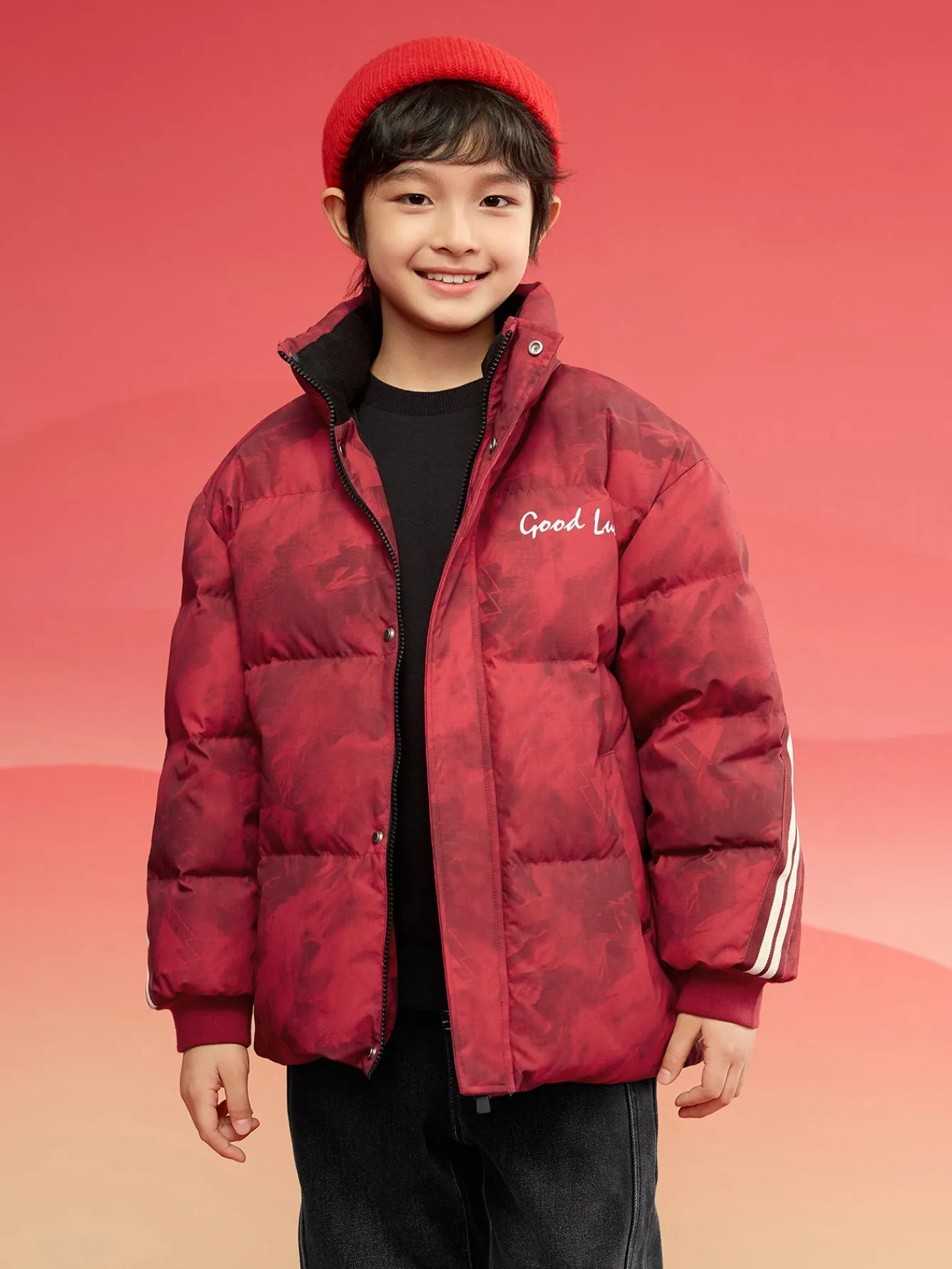 Balabala Barabara children's down jacket boys girls 2024 new baby winter clothing clothing parent-child Clearance