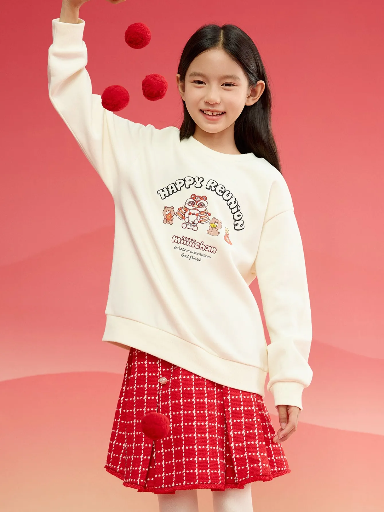 Balabala Barabara children's sweater girls boys 2024 new fall and winter loose fashion tops Discount