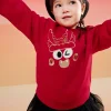 Balabala Barabara children's sweater girls boys 2024 new fall and winter loose fashion tops Flash Sale