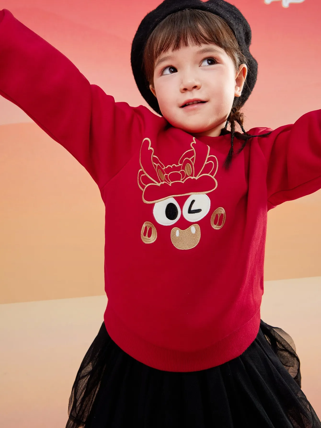 Balabala Barabara children's sweater girls boys 2024 new fall and winter loose fashion tops Flash Sale