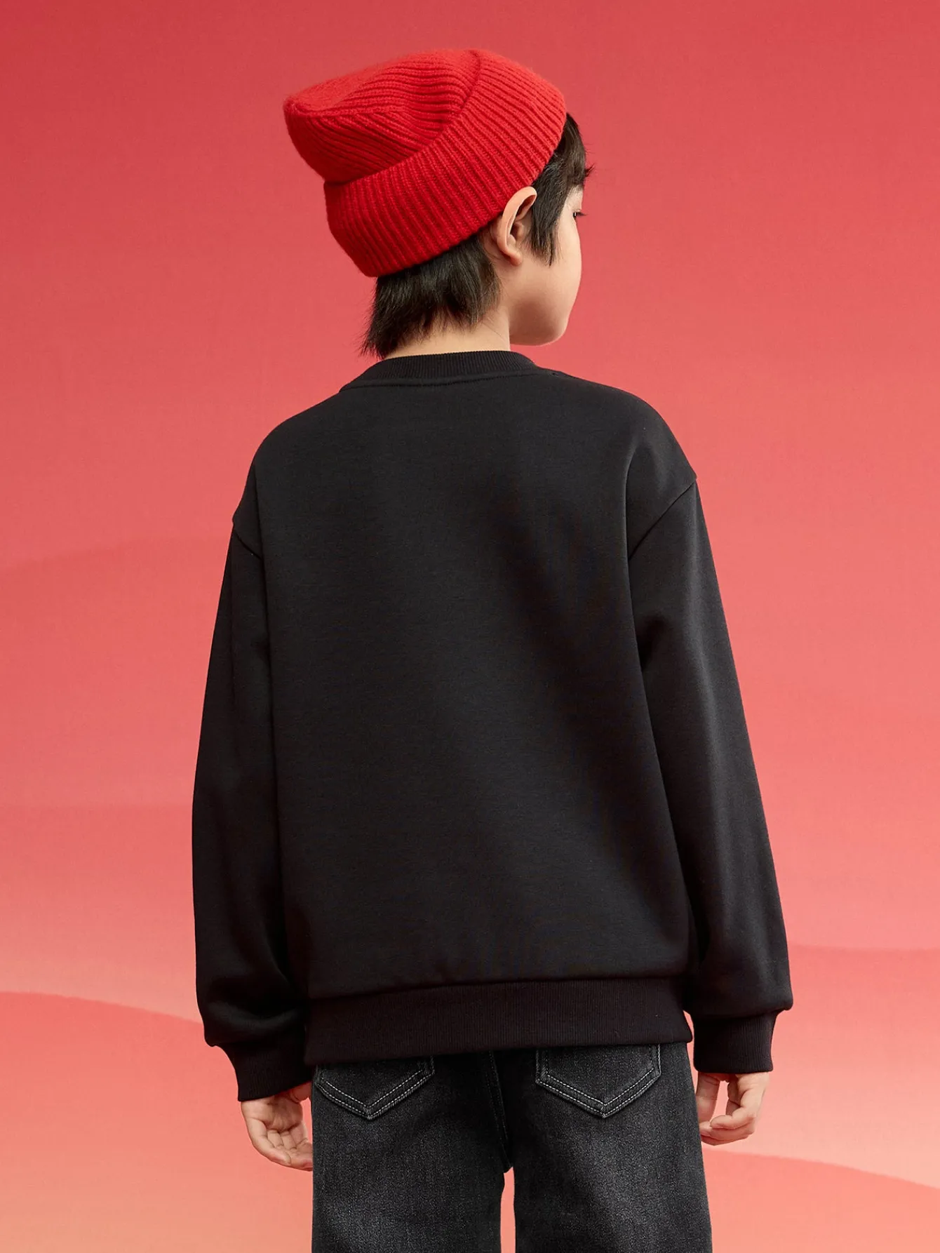 Balabala Barabara children's sweater girls boys 2024 new fall and winter loose fashion tops Discount