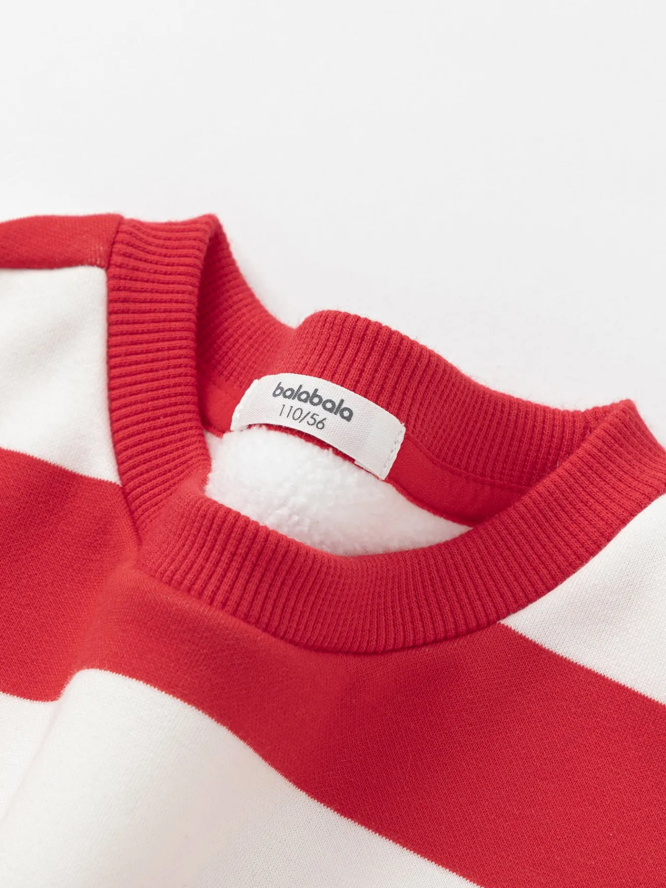 Balabala Barabara children's sweater girls boys 2024 new fall and winter loose fashion tops Red White Fashion