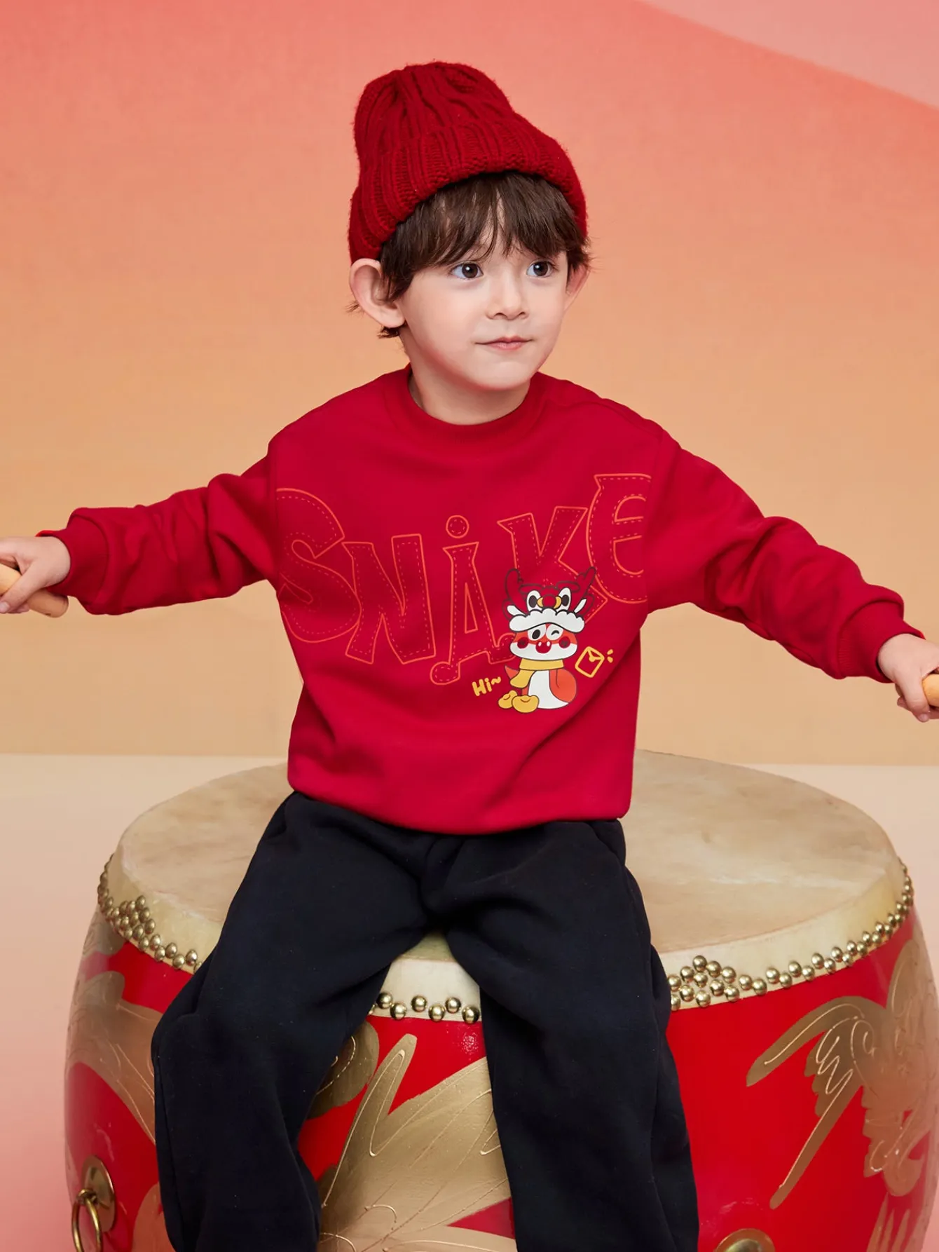 Balabala Barabara children's sweater girls boys 2024 new fall and winter loose fashion tops Flash Sale