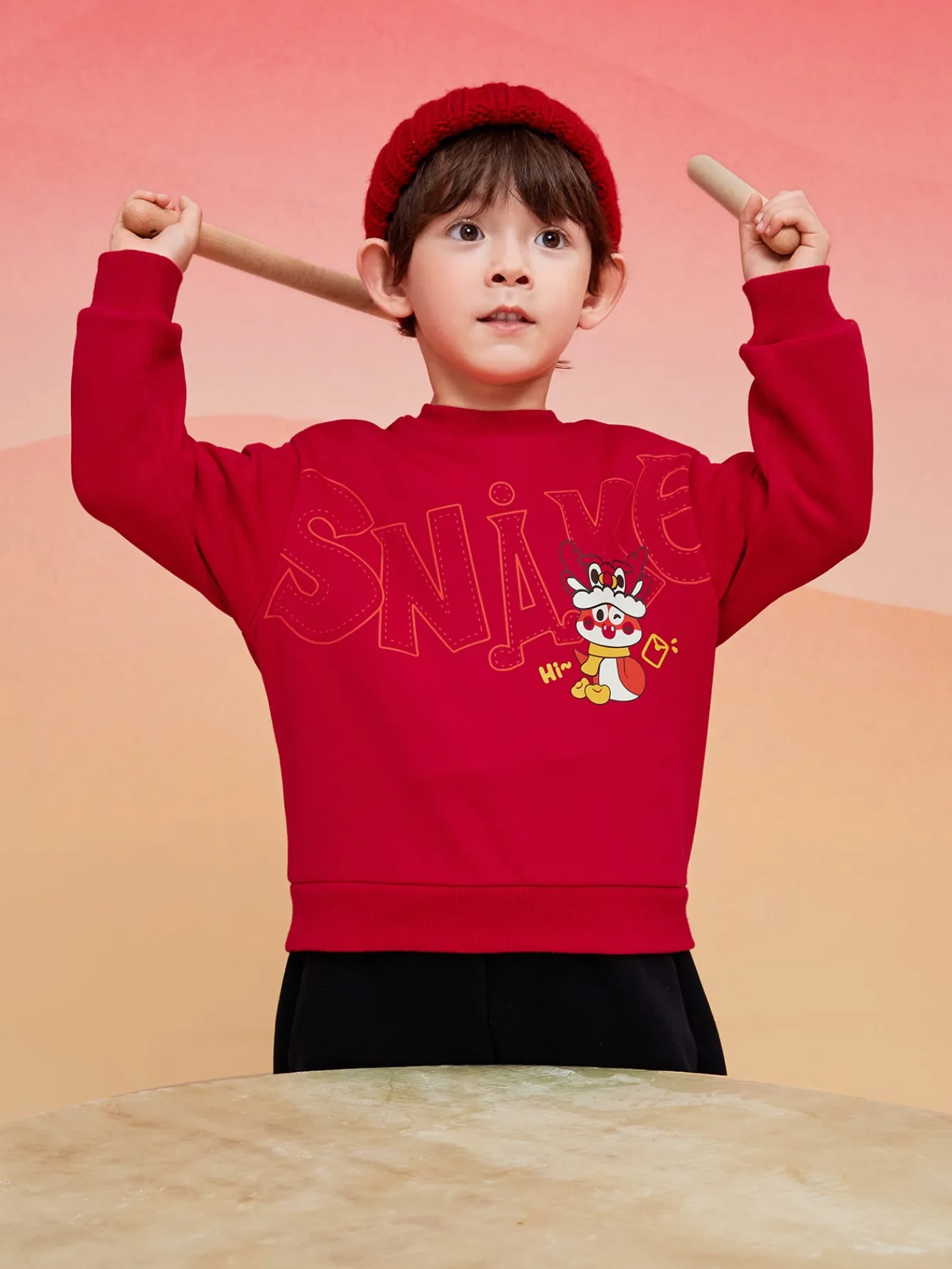 Balabala Barabara children's sweater girls boys 2024 new fall and winter loose fashion tops Flash Sale