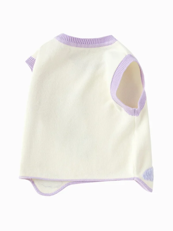 Balabala Boy Baby Clothes Floral Vest Purple Hue Hot