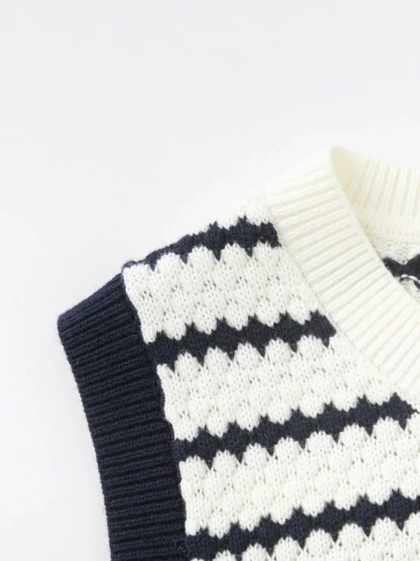 Balabala Boy Baby Clothes Stripe Vest Blue Hue Sale
