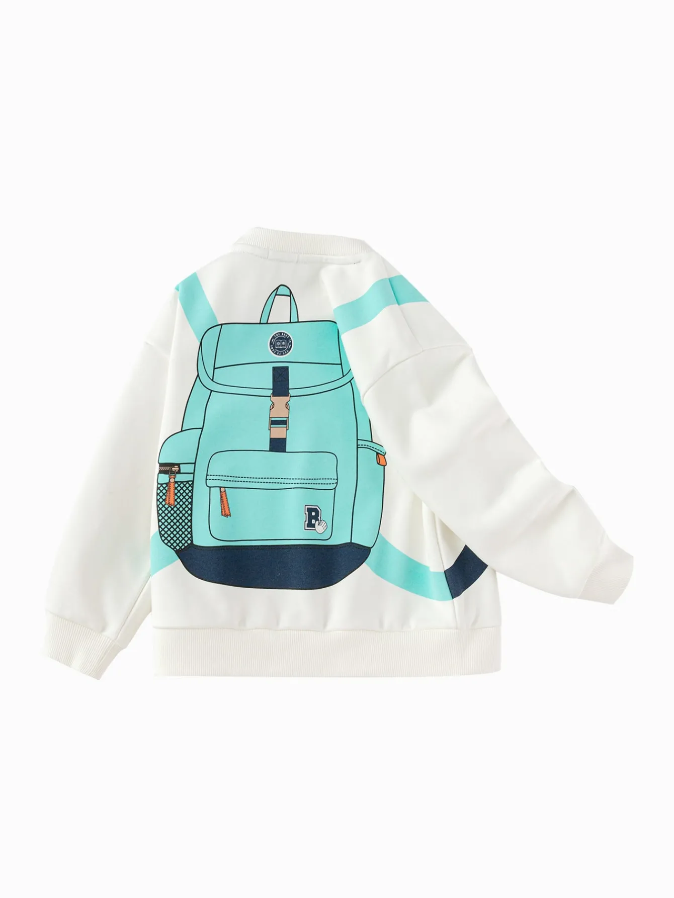 Balabala 【Designer SICO】Sweatshirt 2025 spring new arrivals boys' Toddlers round neck sweatshirt White Flash Sale