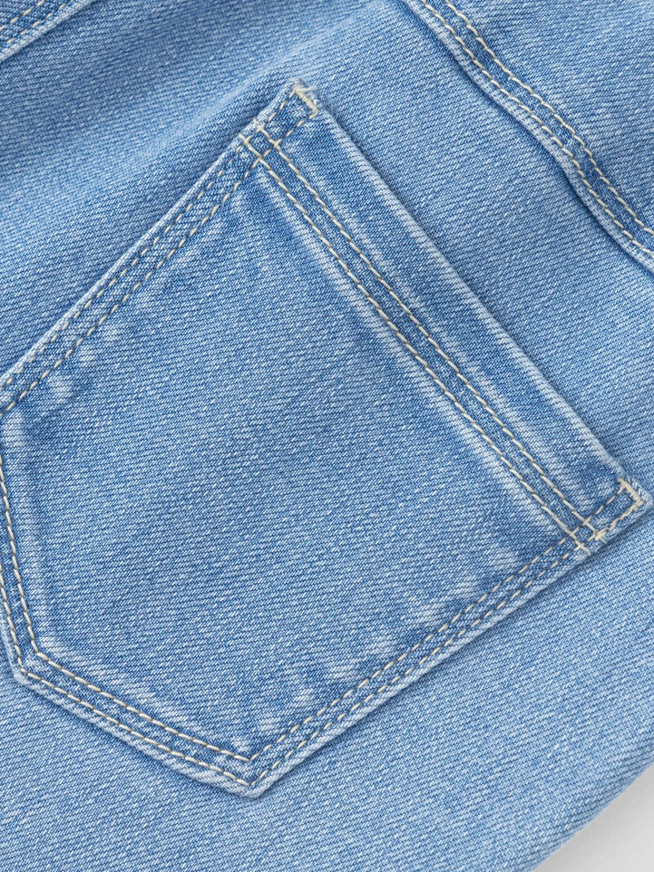 Balabala Girl Daily Life Solid Color Trousers Denim Pale Blue Fashion