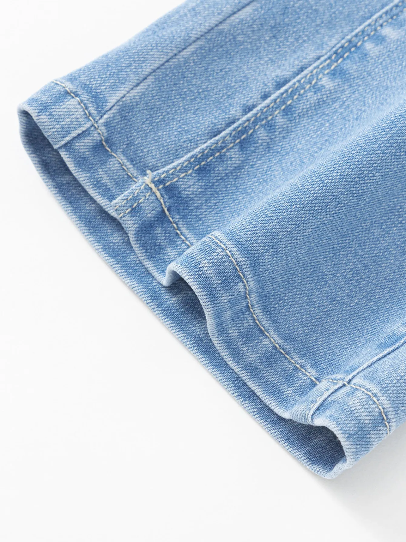 Balabala Girl Daily Life Solid Color Trousers Denim Pale Blue Fashion