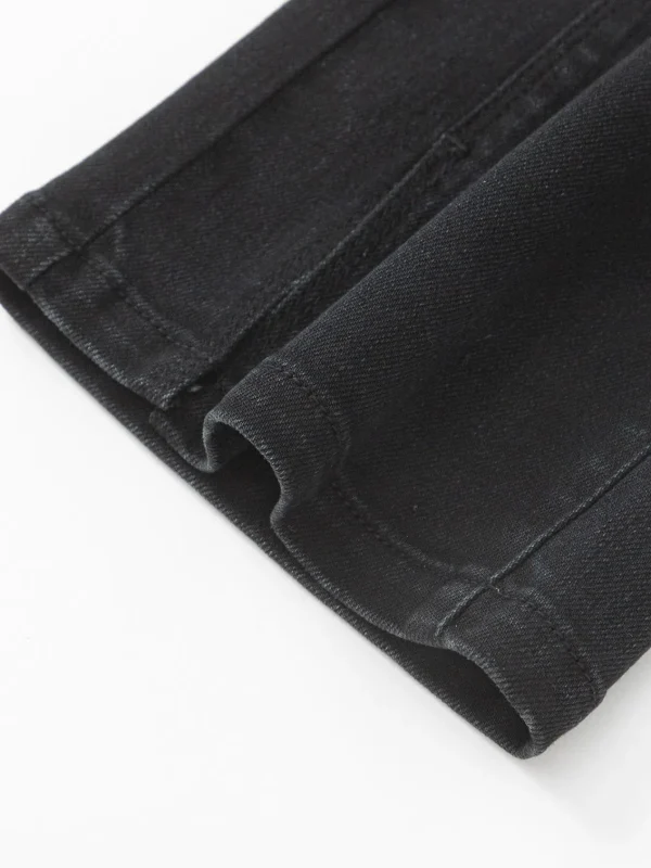 Balabala Girl Daily Life Solid Color Trousers Denim Washing Black Sale