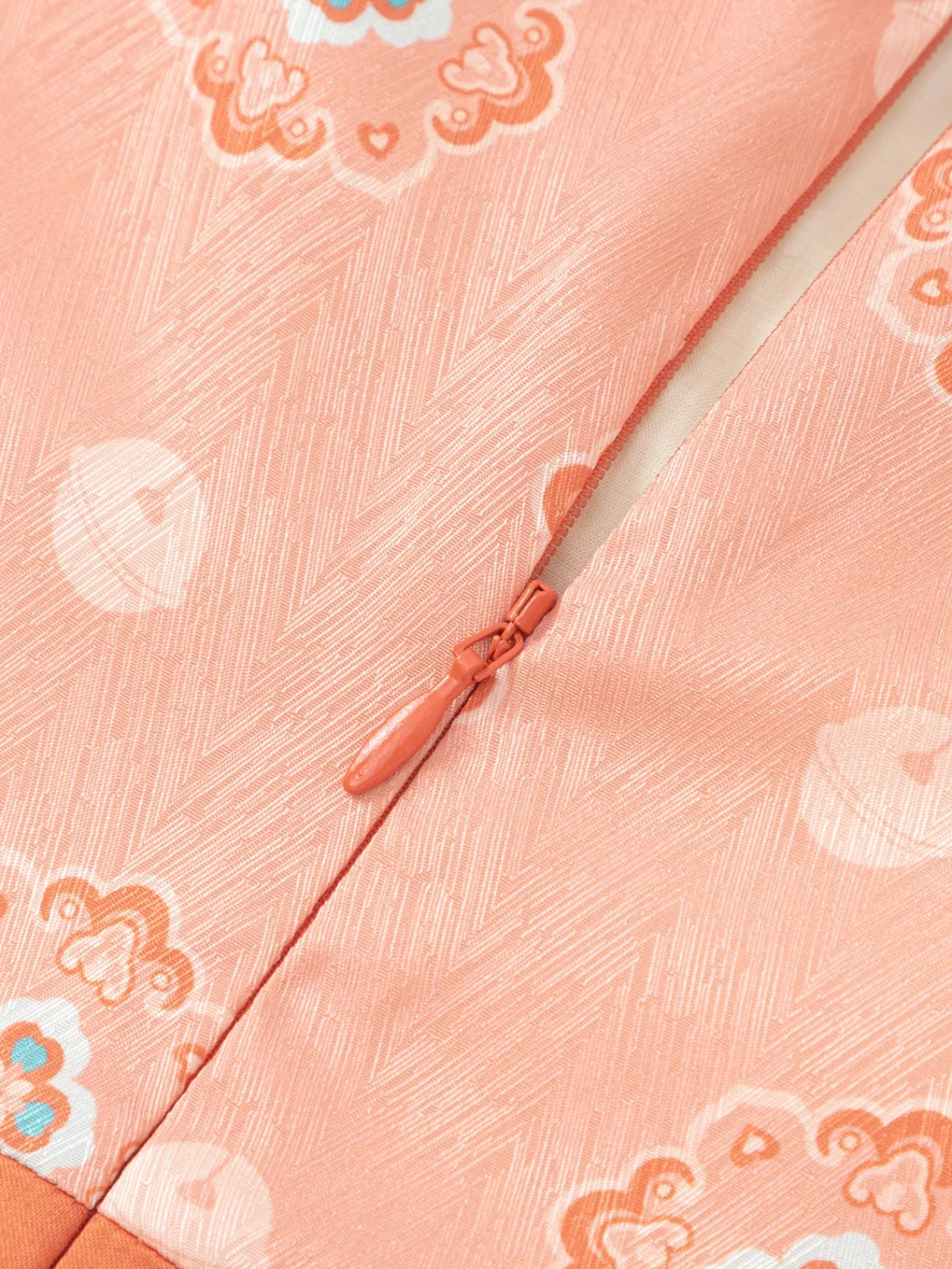 Balabala Girl Highlight Moment Gradient color One-Piece Dress White Red Hue Store