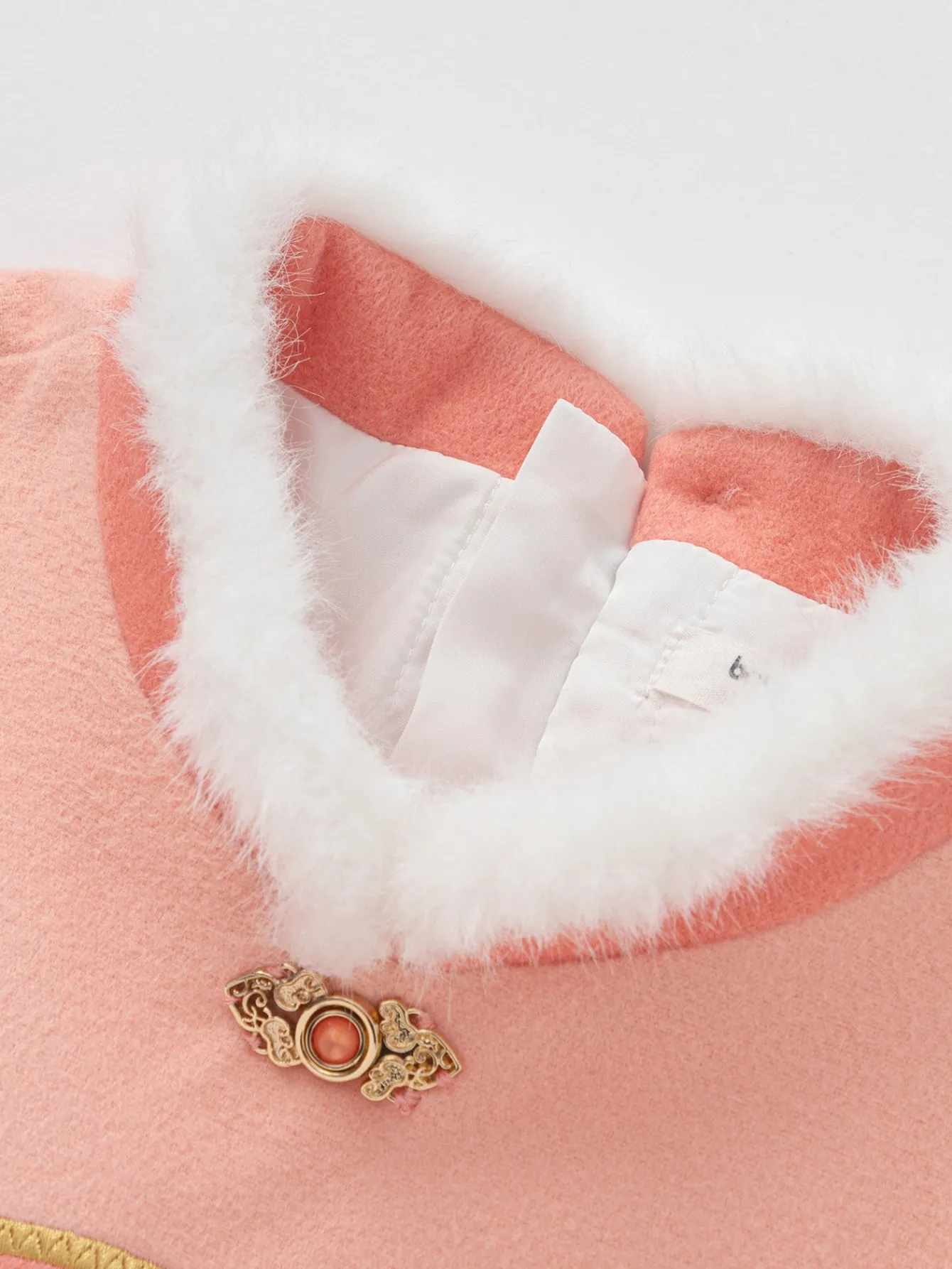 Balabala Girl Toddler Stand Collar Jade Rabbit Multicolor Dress Store