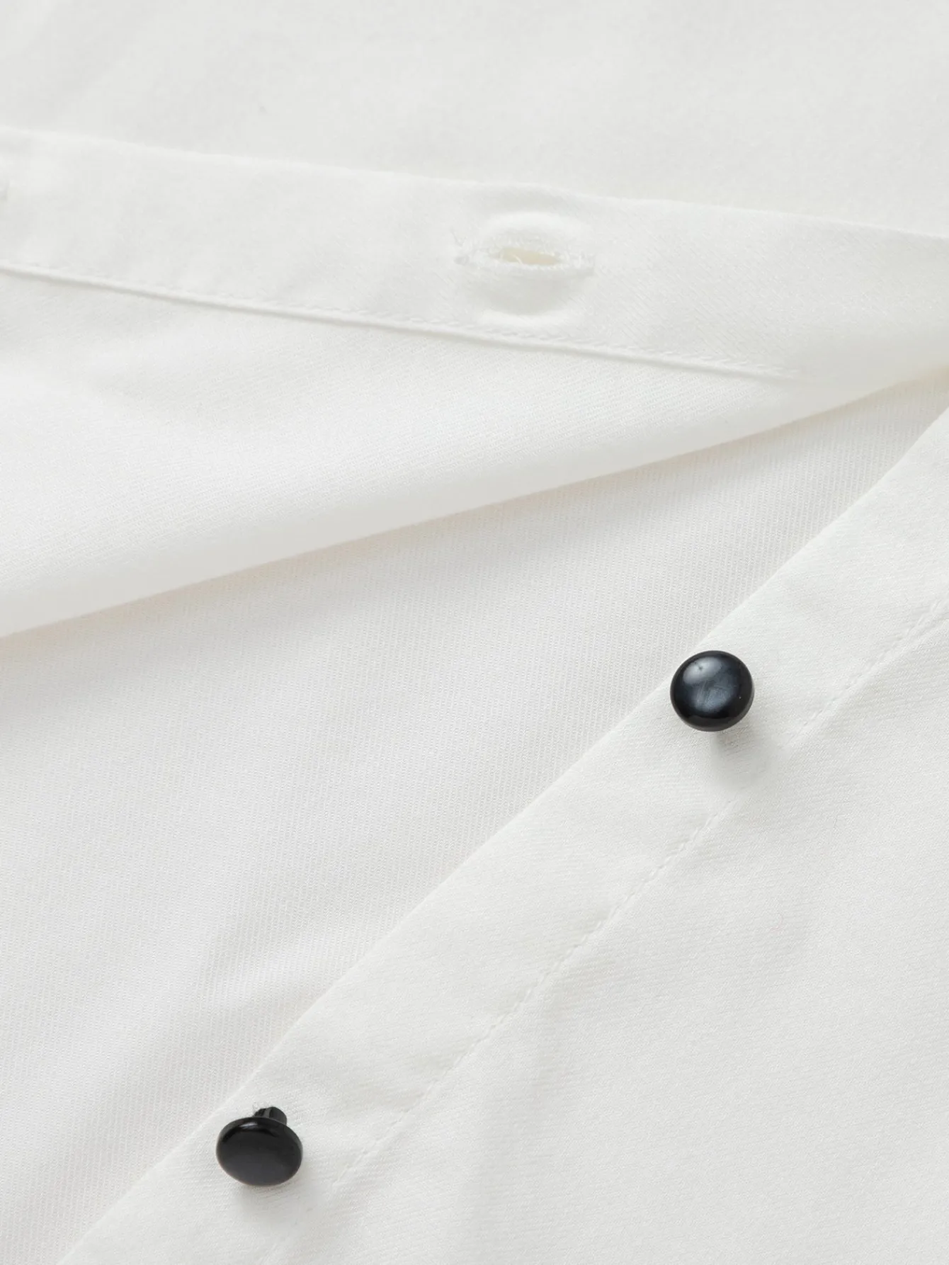 Balabala Girls' College Style Long Sleeve Shirt (Free Black Leather Bow Hair Accessory) Raw White Store