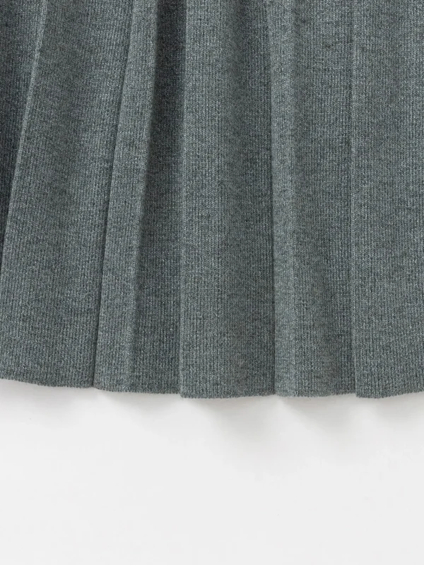 Balabala Girls Wool Cardigan Half Skirt Set Gray Store