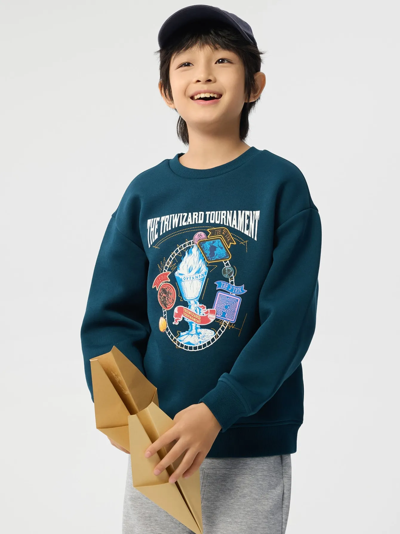 Balabala Harry Potter IP Hoodie 2025 Spring New Boy Round Neck Hoodie Fashion