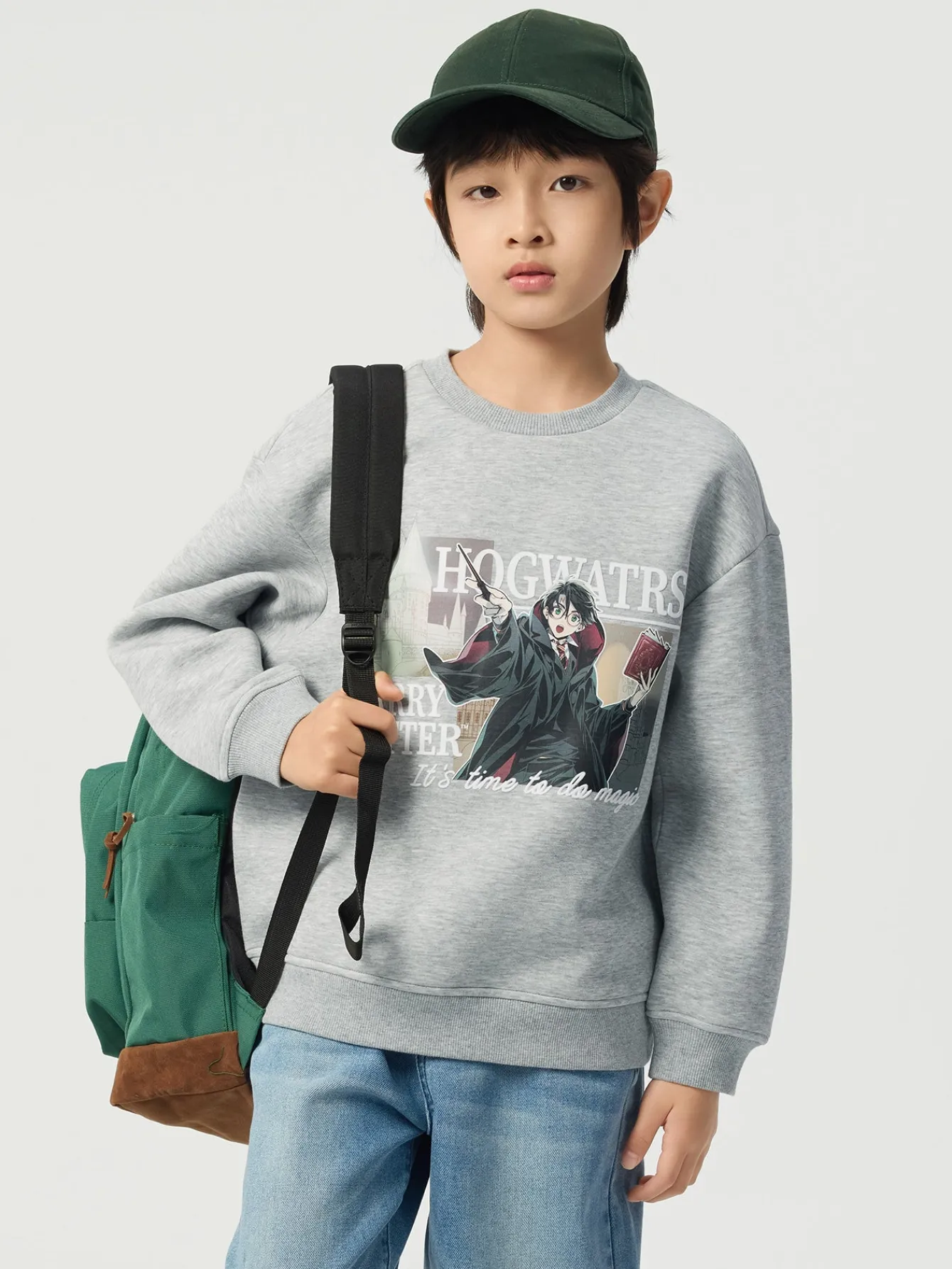 Balabala Harry Potter IP Hoodie 2025 Spring New Boy Round Neck Hoodie Fashion