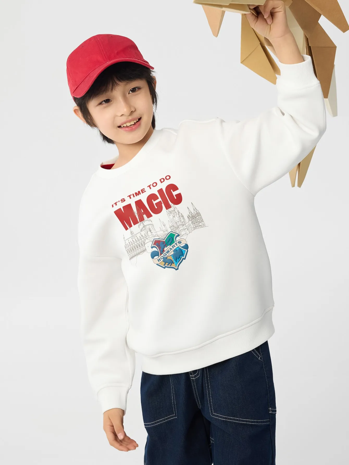 Balabala Harry Potter IP Hoodie 2025 Spring New Boy Round Neck Hoodie Fashion