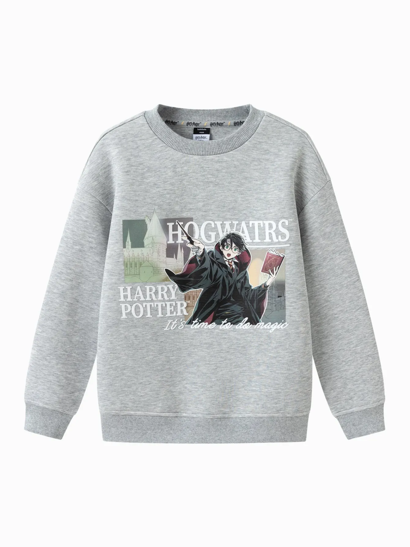 Balabala Harry Potter IP Hoodie 2025 Spring New Boy Round Neck Hoodie Fashion