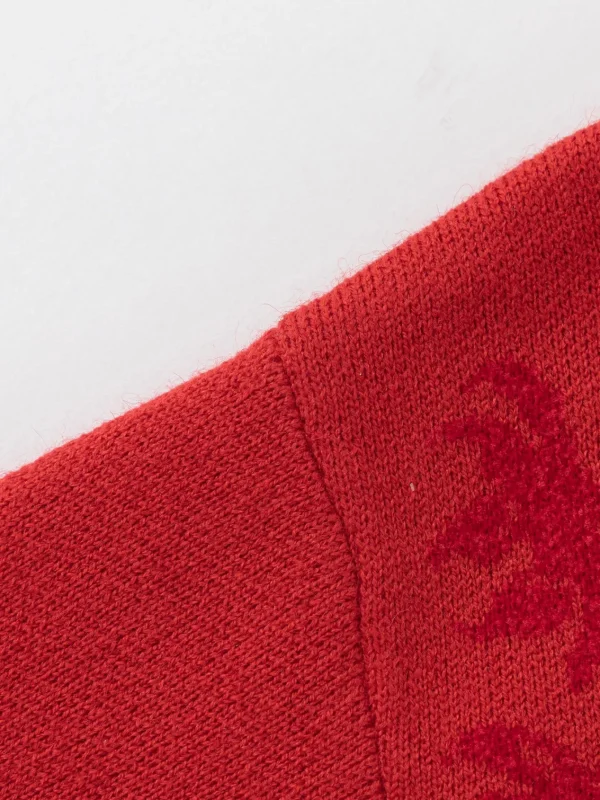 Balabala 【Harry Potter IP】Sweater 2025 Spring New Boy Round Neck Sweater Red Clearance