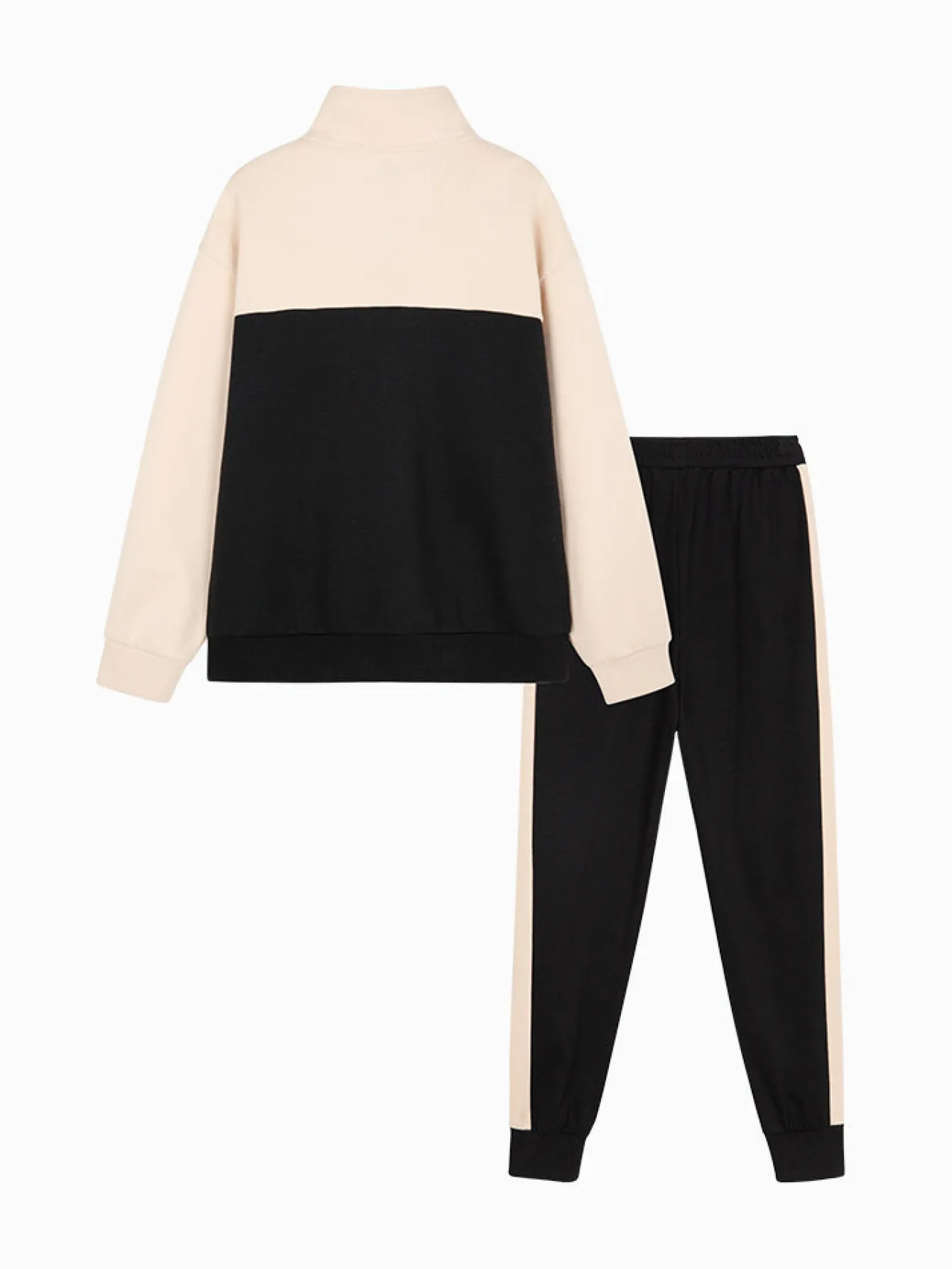 Balabala Kids Boy Color Matching Stand-Up Collar Long Sleeve Suit208322104106 Cheap