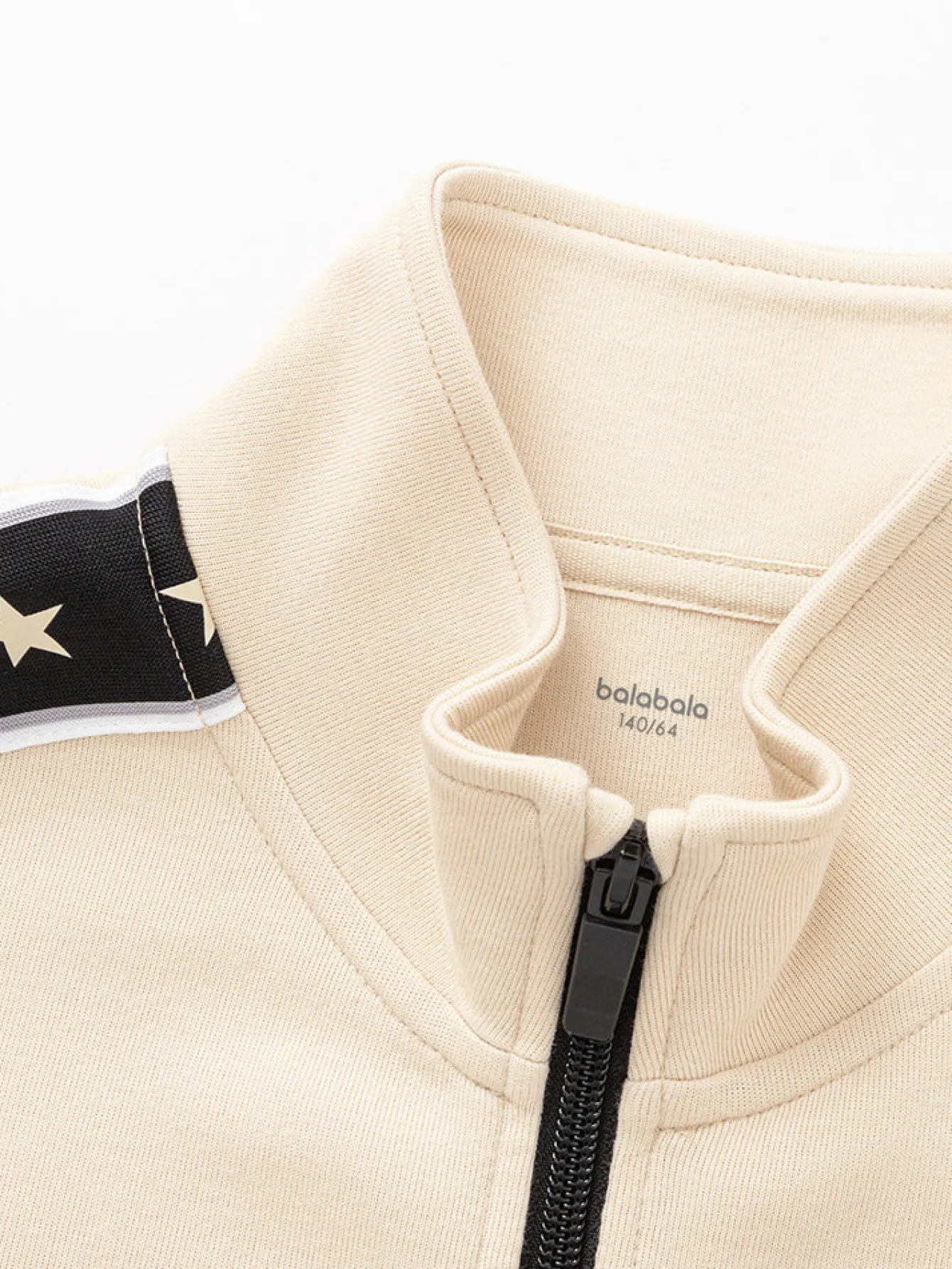 Balabala Kids Boy Color Matching Stand-Up Collar Long Sleeve Suit208322104106 Cheap