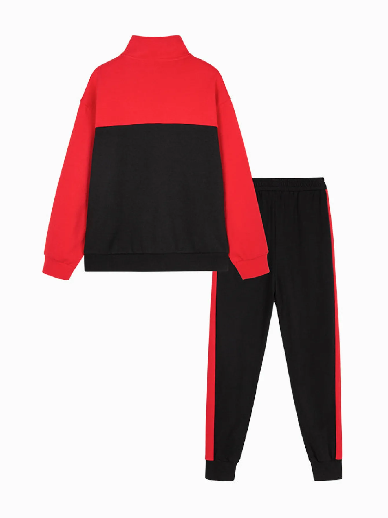 Balabala Kids Boy Color Matching Stand-Up Collar Long Sleeve Suit208322104106 Cheap