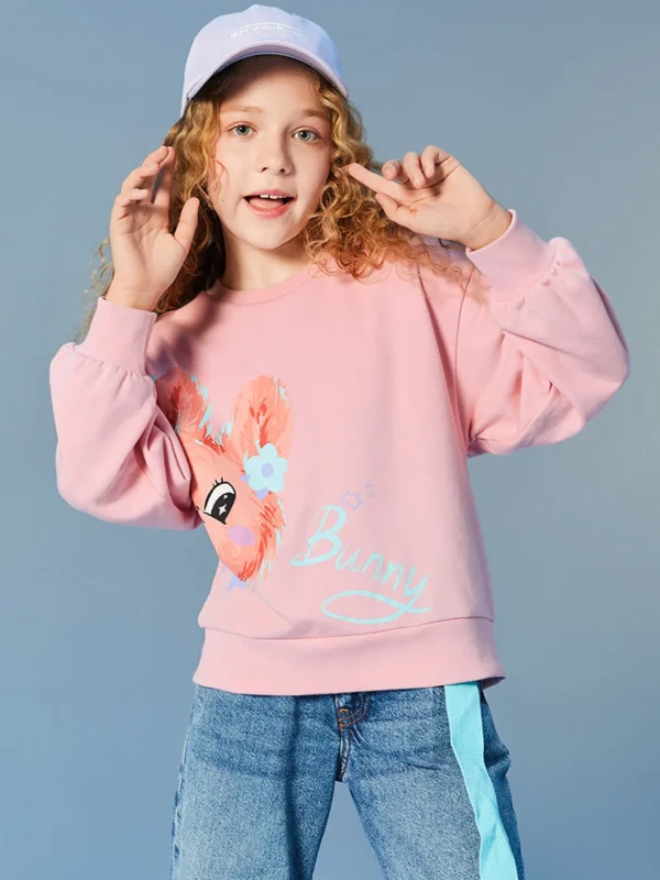 Balabala Kids Girl Letter Printed Multi-Colo Hoodie208322121004 New