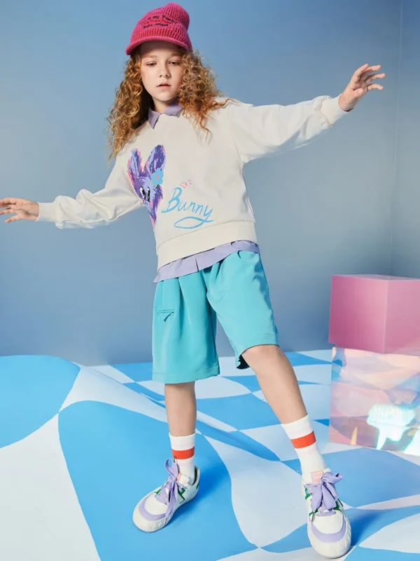Balabala Kids Girl Letter Printed Multi-Colo Hoodie208322121004 New