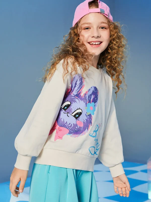Balabala Kids Girl Letter Printed Multi-Colo Hoodie208322121004 New