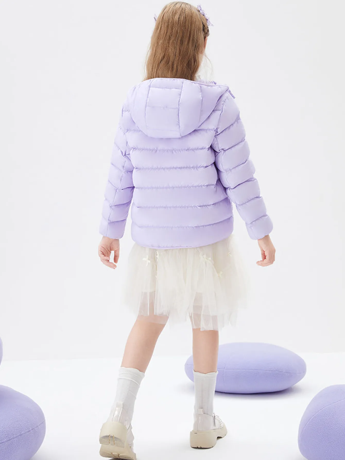 Balabala Kids Multicolor Hooded Down Jacket 208422107203 Sale